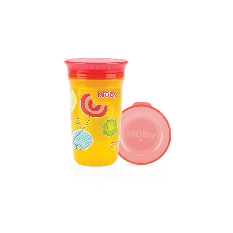 Nuby Wonder cup 360 decorat 300ml, Galben noriel.ro