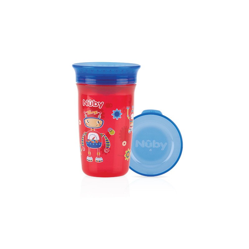 Nuby Wonder cup 360 decorat 300ml, Rosu noriel.ro