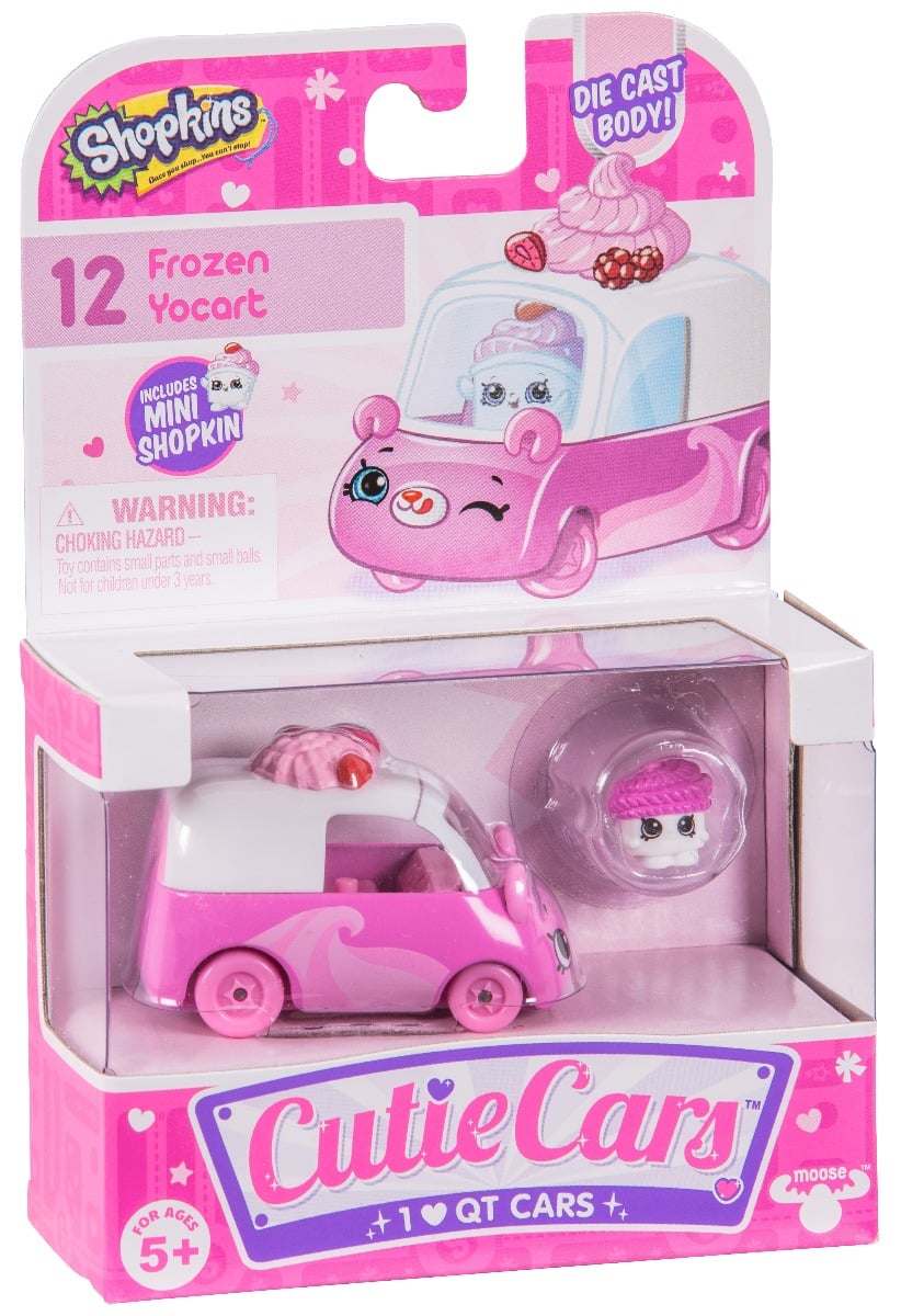 Pachet masinuta cu figurina Cutie Cars Frozen Yocart Seria 1