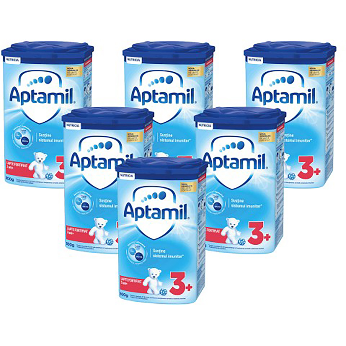 Lapte praf Aptamil Junior 3+, 6 pachete x 800 g