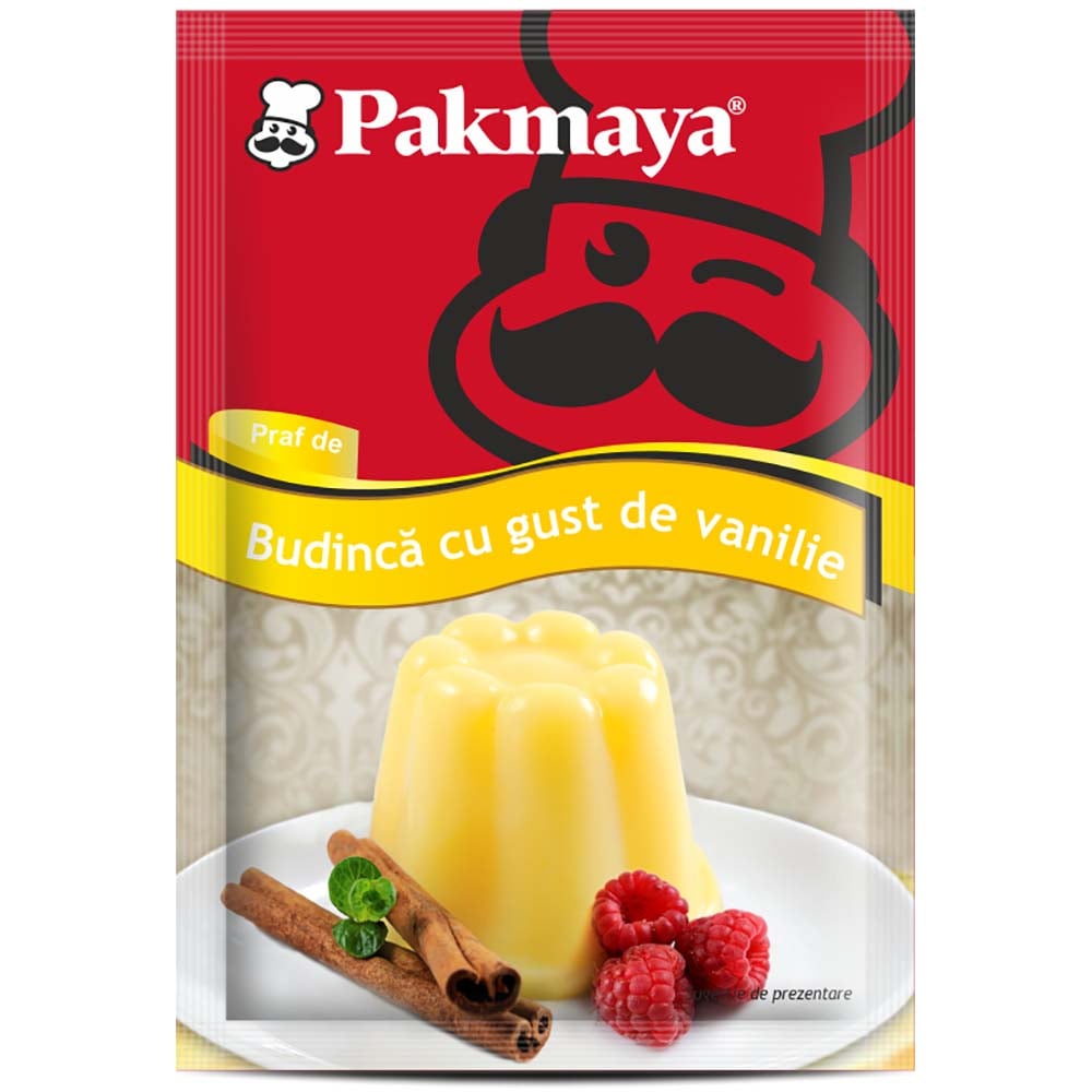 Cutie praf de budinca cu gust de vanilie pakmaya 40g x 24 pliculete