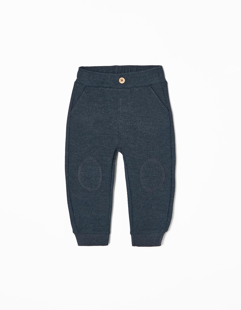 Pantaloni cu talie elastica pentru bebelusi, Zippy, Bluemarin