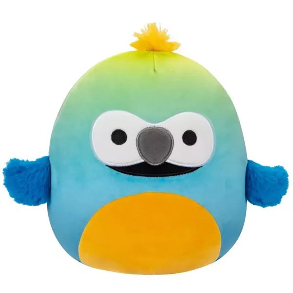 Jucarie de plus, Squishmallows, Papagalul Baptise, 19 cm