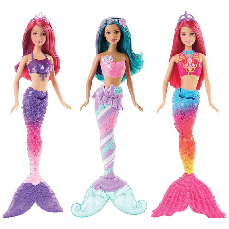 papusa barbie - sirena multicolora