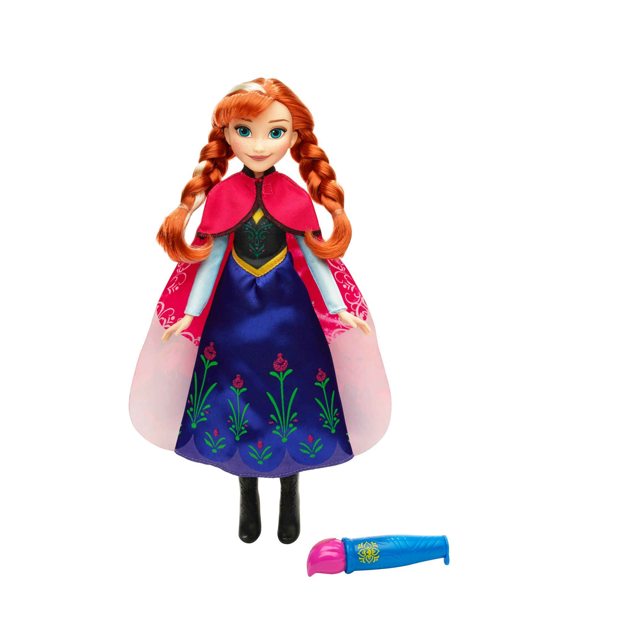 papusa disney frozen - anna cu pelerina magica