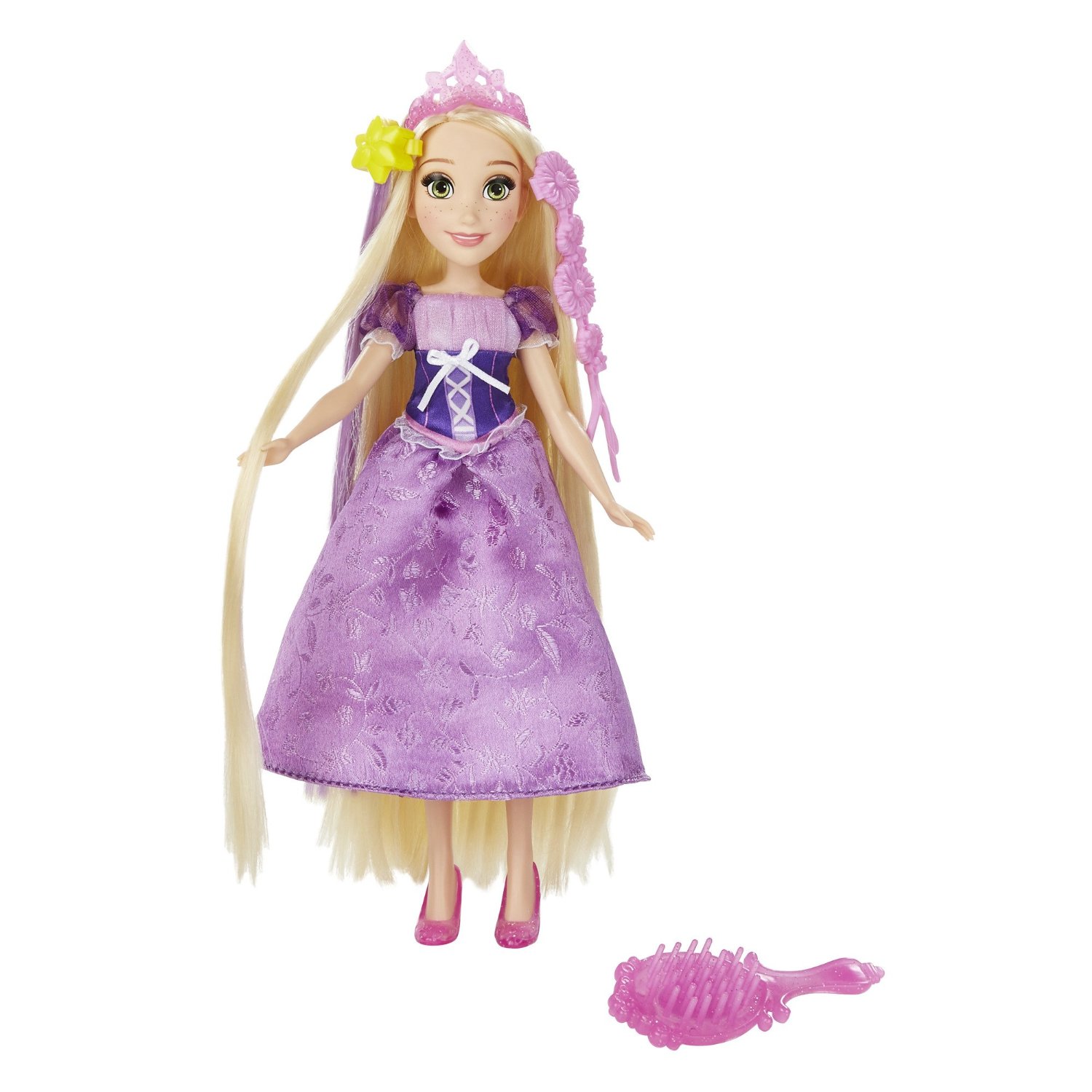 papusa disney princess cu accesorii de par - rapunzel