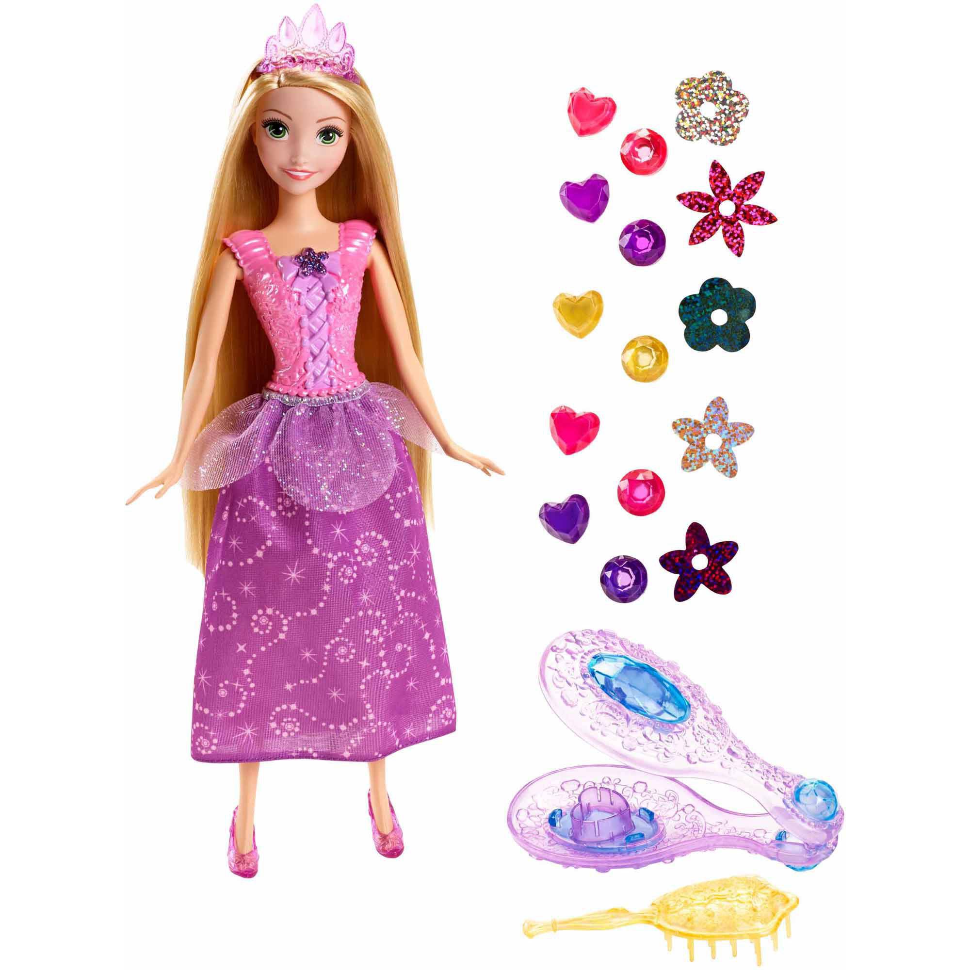 papusa disney princess - rapunzel si pietrele pretioase