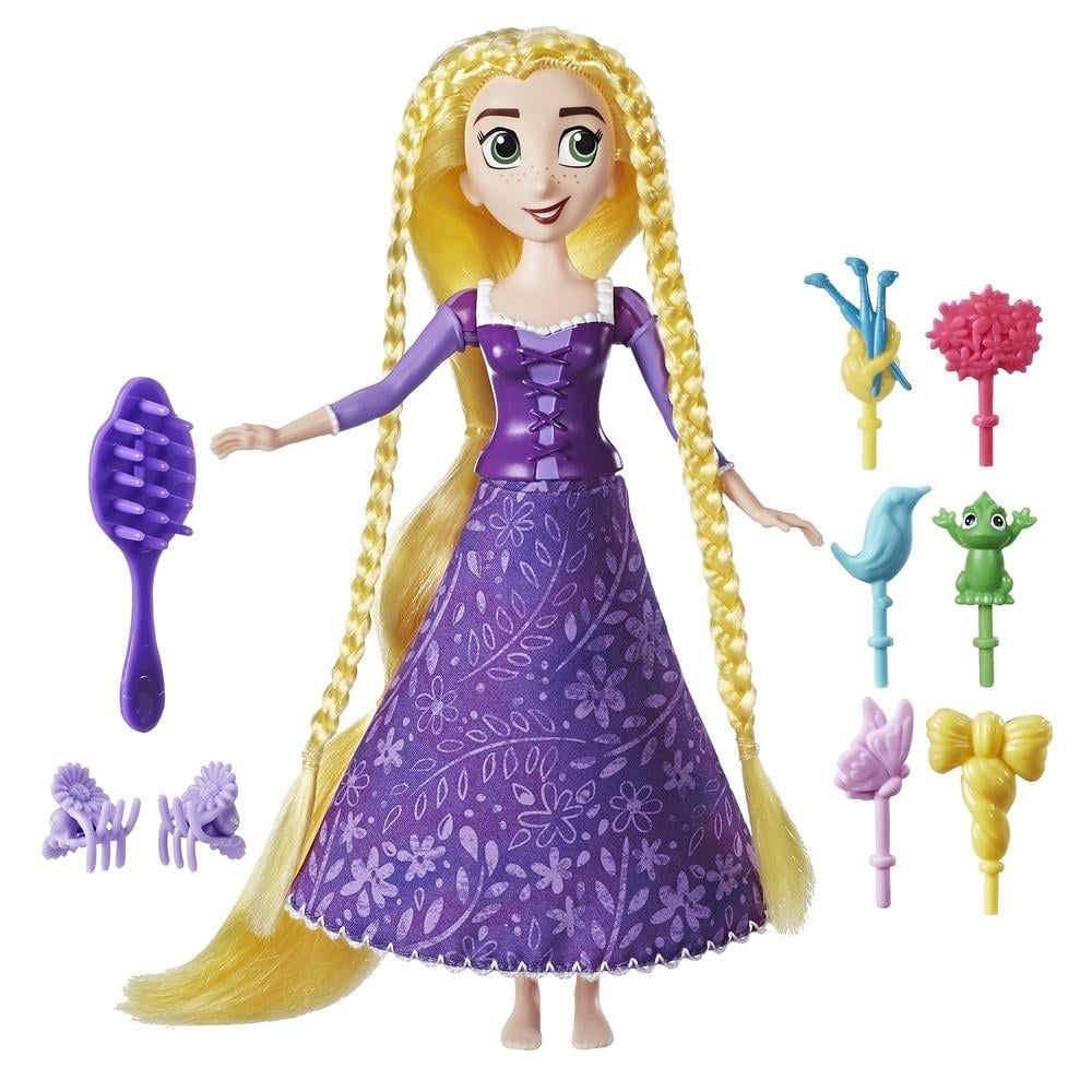 papusa disney princess spin 'n style - rapunzel