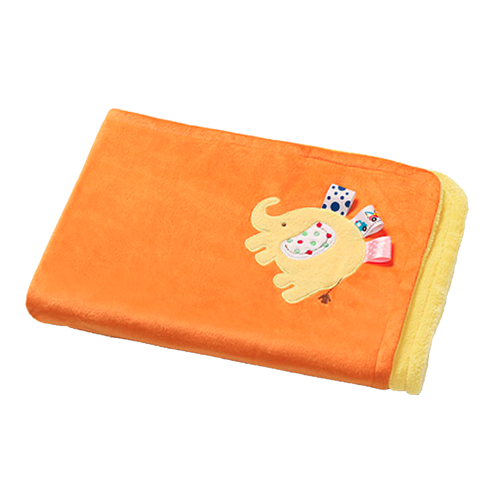 paturica bebe babyono microfibra 3d, 75x100 cm - portocaliu