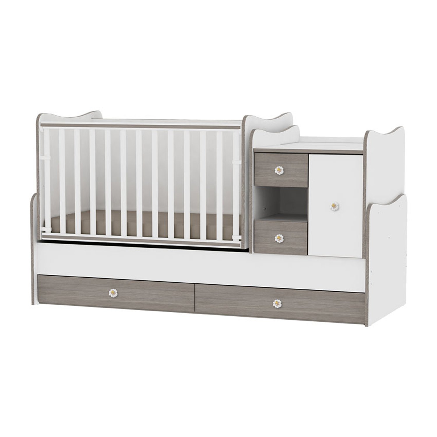 patut bebe lorelli classic mini max - new white & coffee