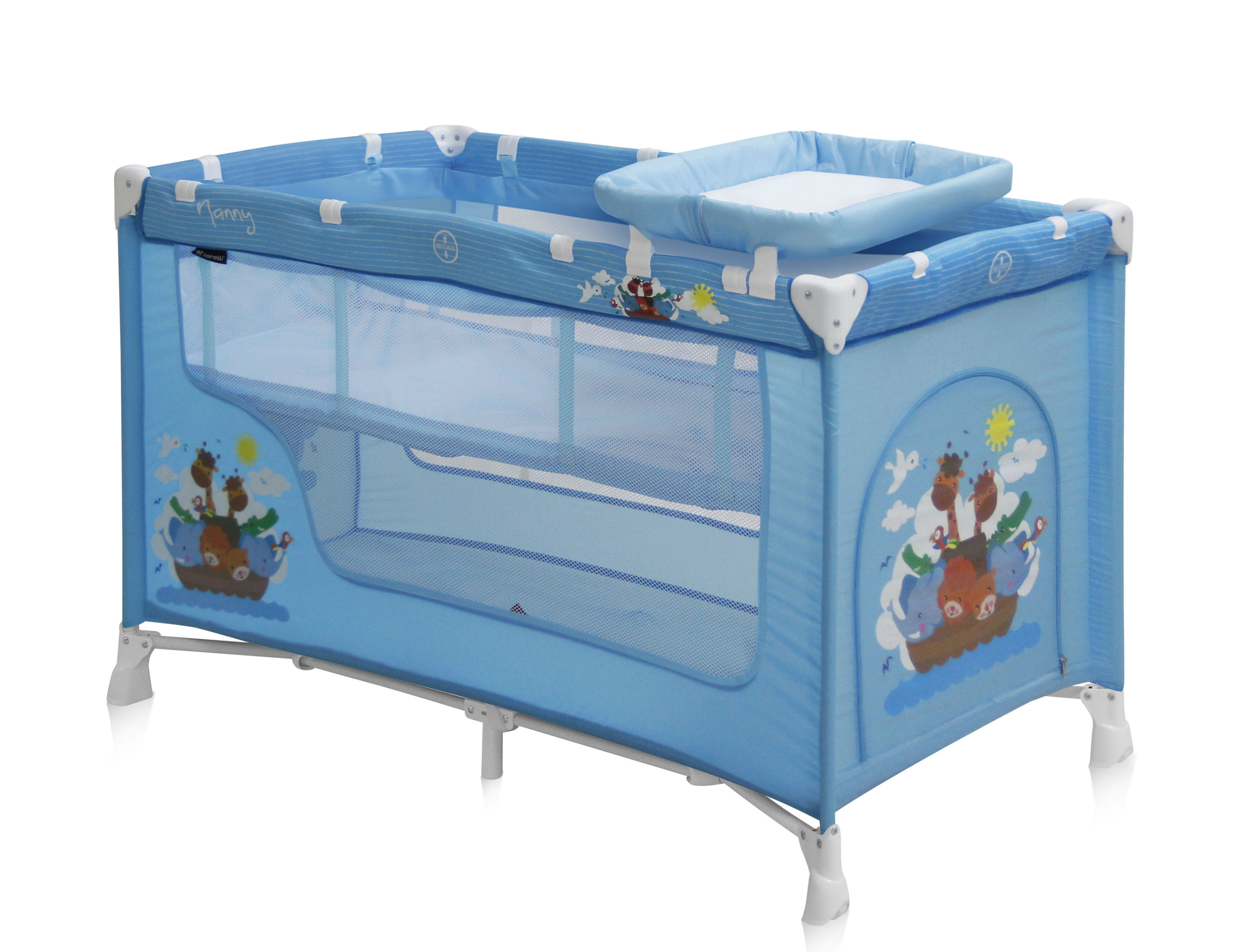 patut bebe lorelli classic nanny 2 plus rocker - blue adventure