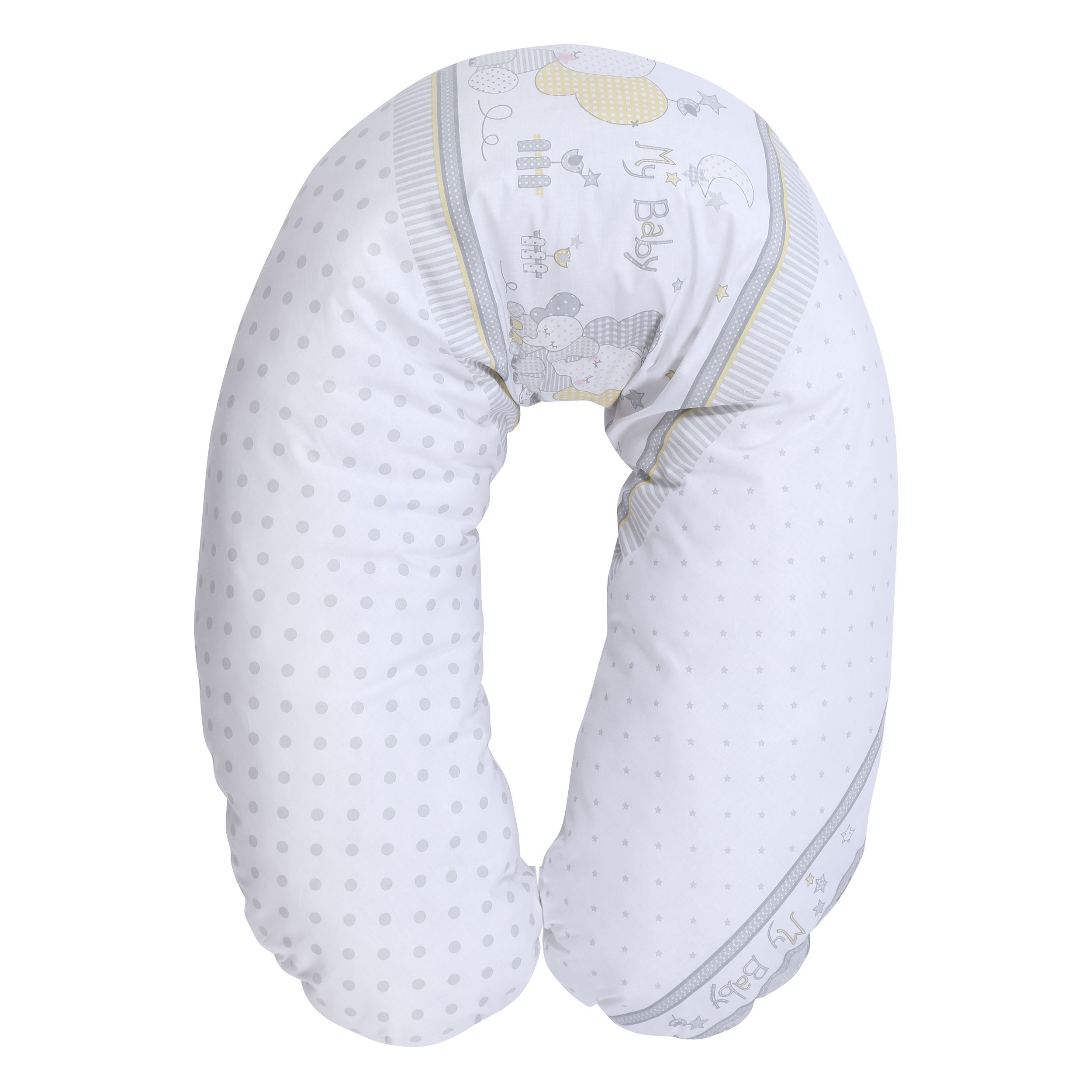 perna alaptat lorelli classic elephants, gri