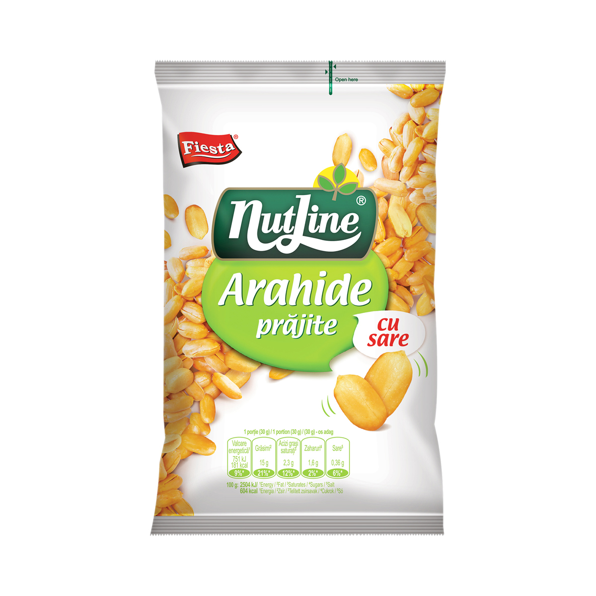 Arahide prajite cu sare nutline, 300 g