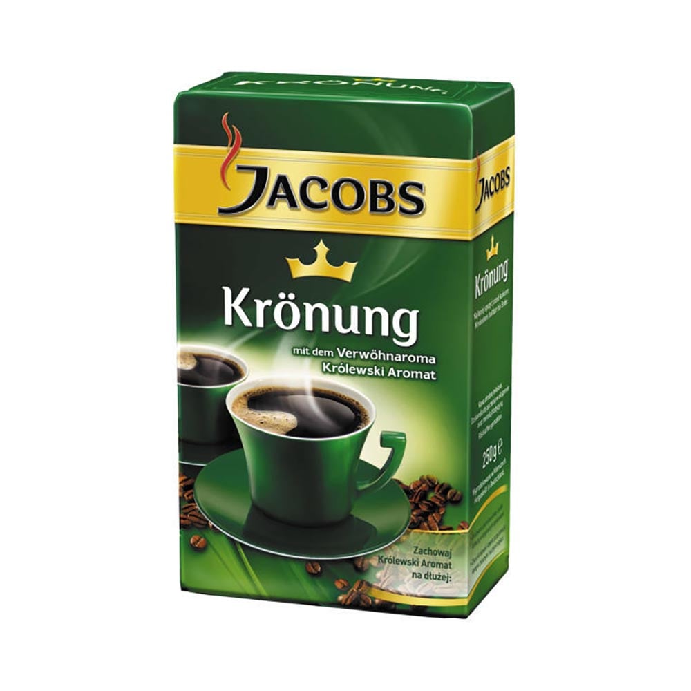 Cafea prajita si macinata jacobs kronung, 500 g