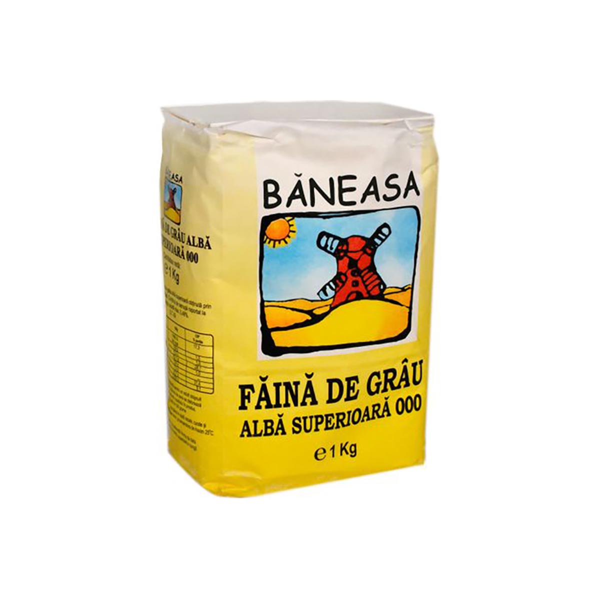 Faina de grau alba superioara Baneasa, 000, 1 kg