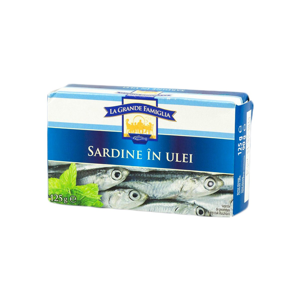 Sardine in ulei la grande famiglia, 125 g