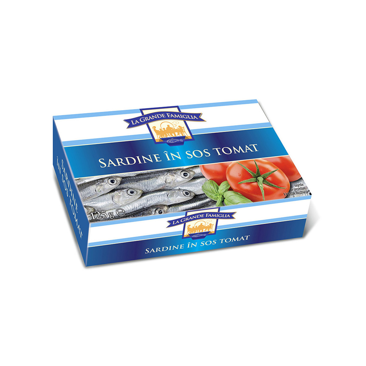 Sardine in sos tomat la grande famiglia, 125 g