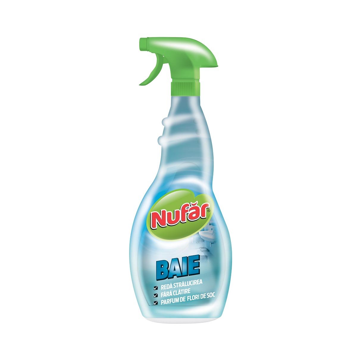 Solutie de curatat baia, nufar baie, parfum de soc, 500 ml
