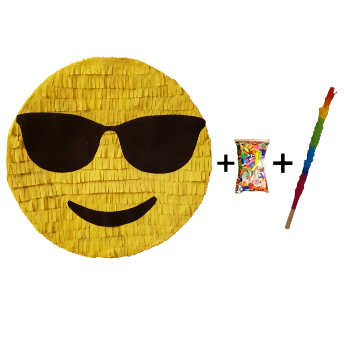 Pinata cu bat si confetti Emoji Ochelari, PinaStar Articole imagine noua responsabilitatesociala.ro