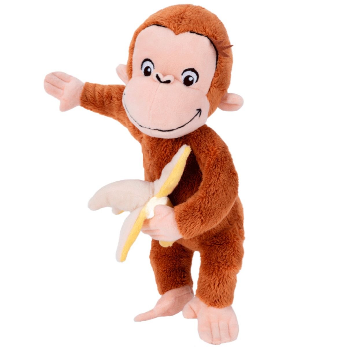 Jucarie din plus, Play by Play, Curious George cu banana, 26 cm Banana imagine noua responsabilitatesociala.ro