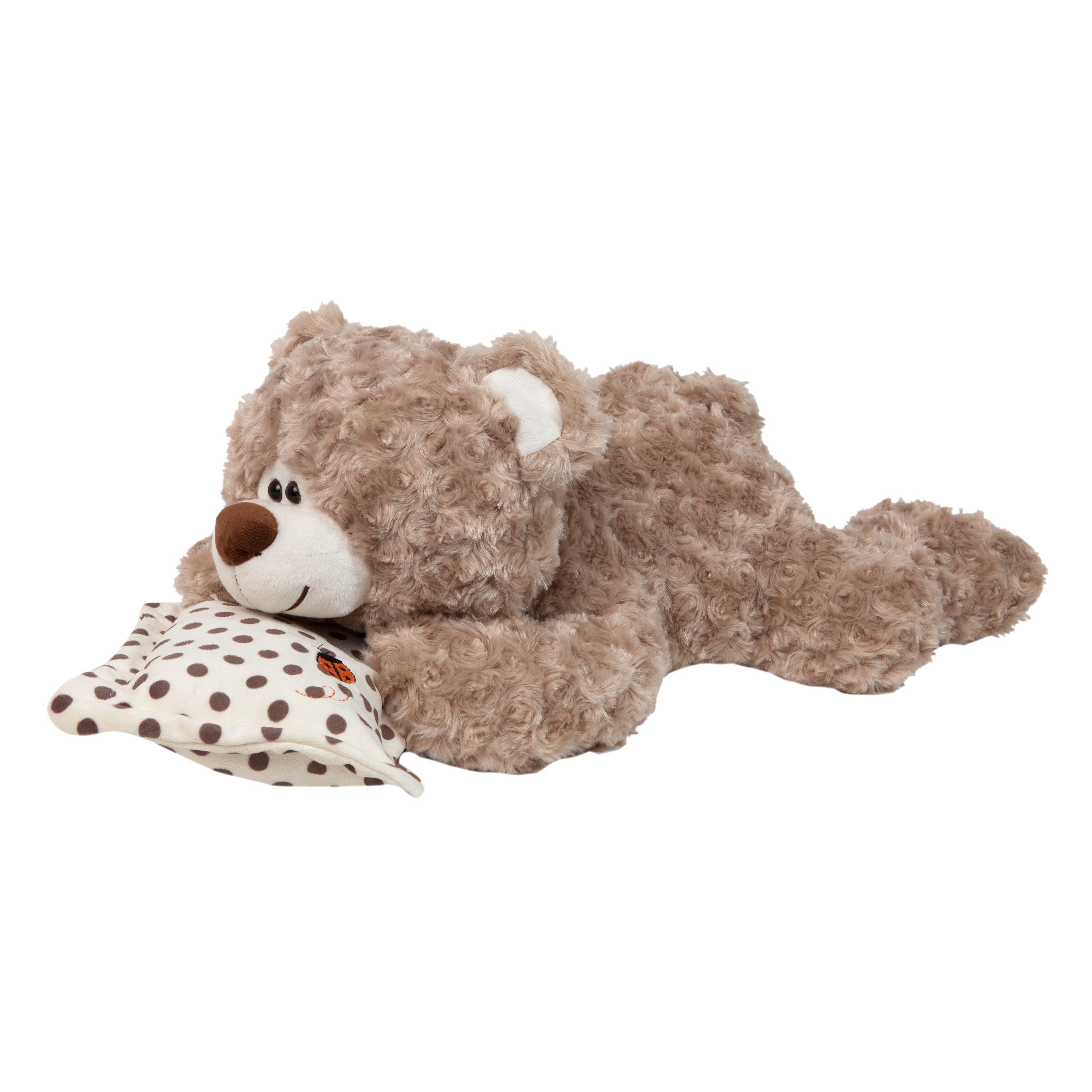 jucarie de plus ursulet gri cu pernuta, 55 cm