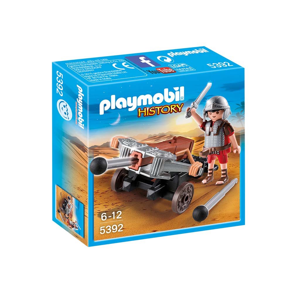 jucarie de constructie playmobil history - legionar cu balista (5392)