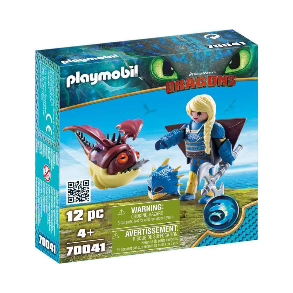 Set Playmobil Dragons - Astrid si Hobgobbler (70041)