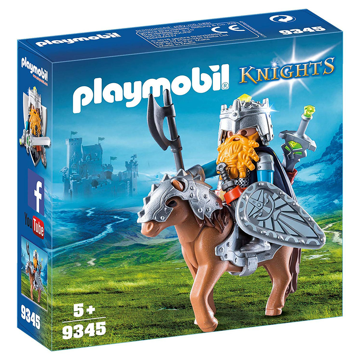 Set Playmobil Knights - Luptator pitic cu Ponei (9345)