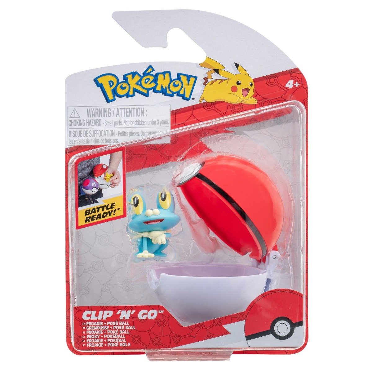 Figurina in bila Clip N Go Pokemon S2 - Froakie si Poke Ball