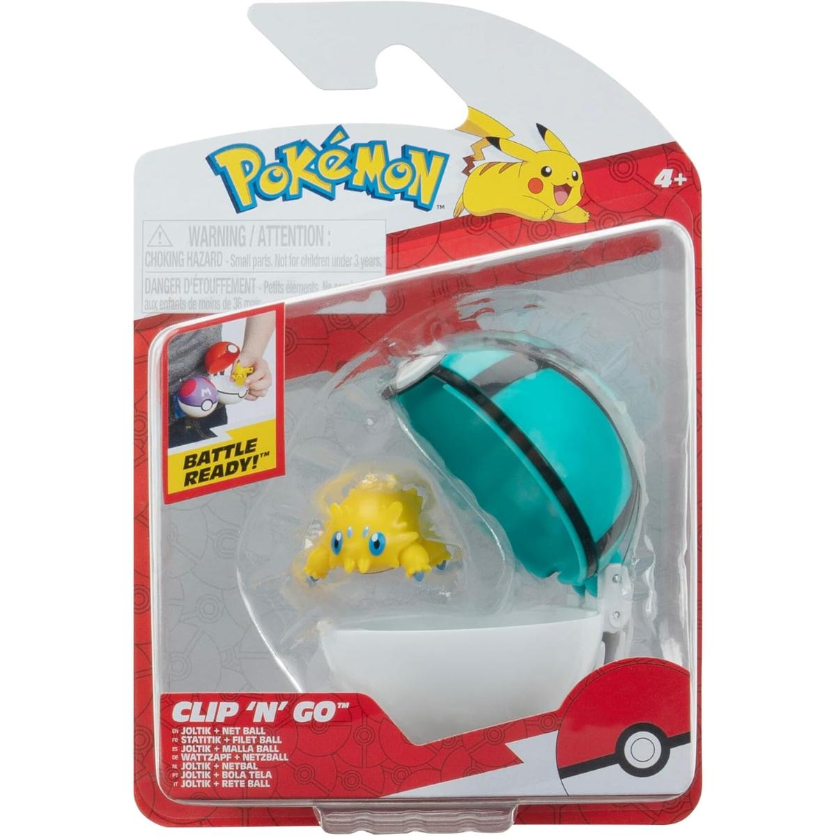 Figurina in bila Clip N Go Pokemon S2, Joltik si Net Ball