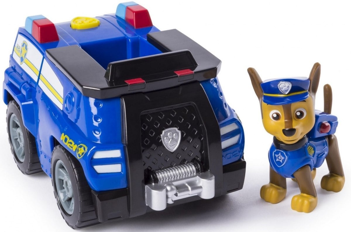 Figurina si autovehicul Paw Patrol, Chase si crucisatorul de politie