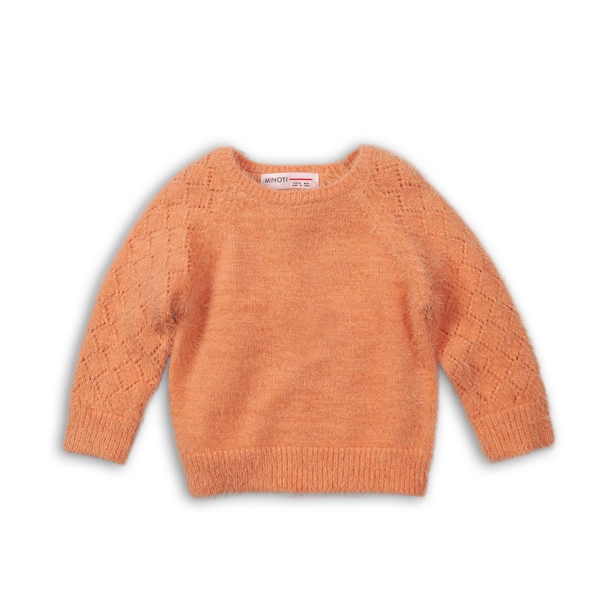 Pulover tricotat cu maneci din raglan Minoti