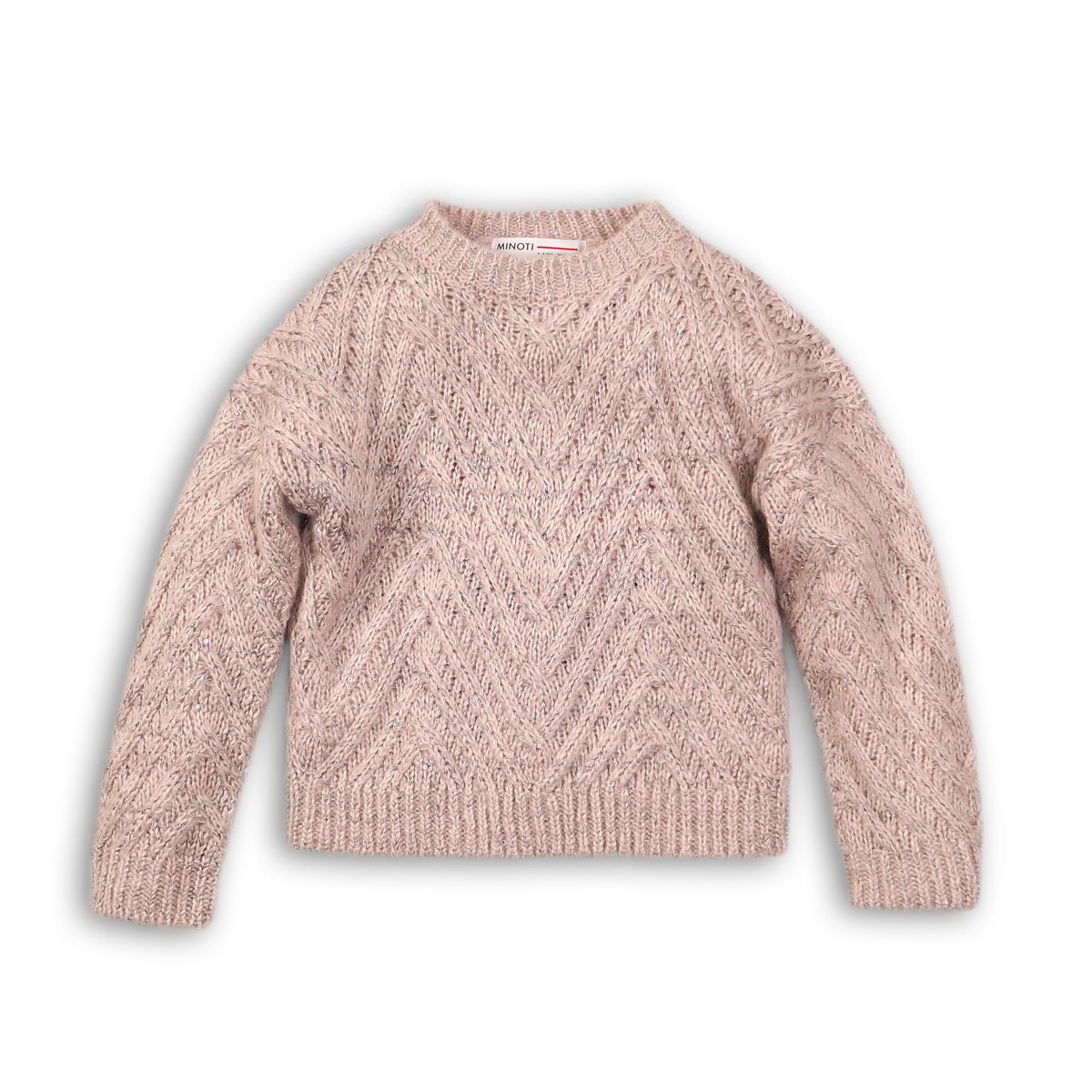 Pulover tricotat tesatura lurex si paiete Minoti