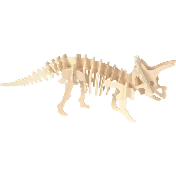 Puzzle din lemn 3D cu Dinozauri Eicchorn, Triceratops