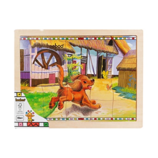 puzzle din lemn beeboo - caine