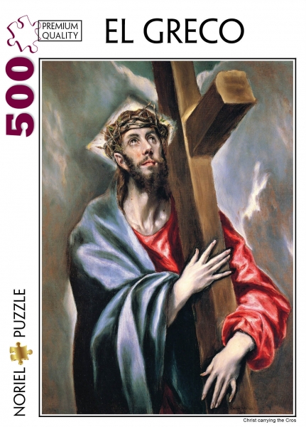 puzzle noriel pictura clasica - el greco, iisus carand crucea, 500 piese