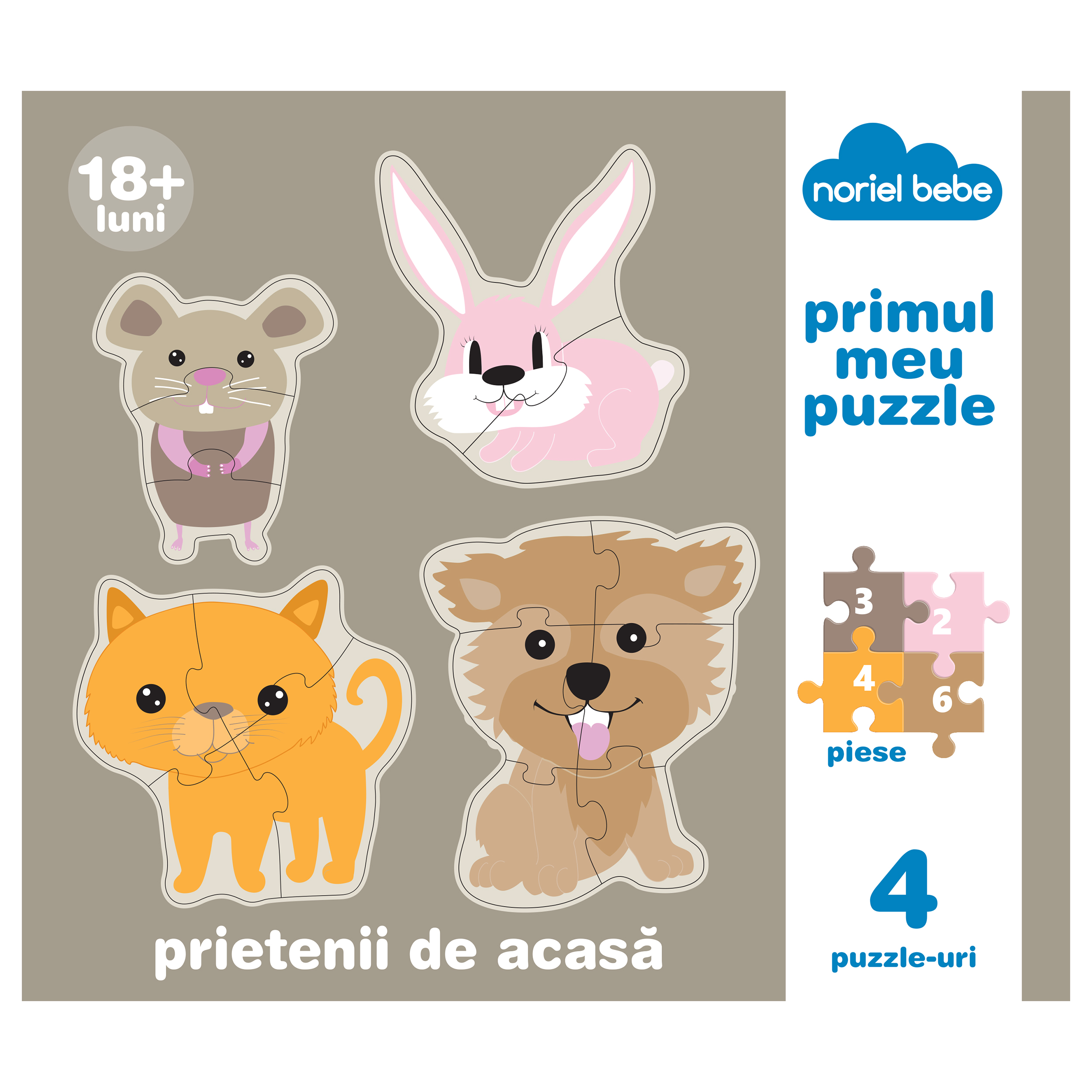 puzzle premium noriel bebe - prietenii mei de acasa