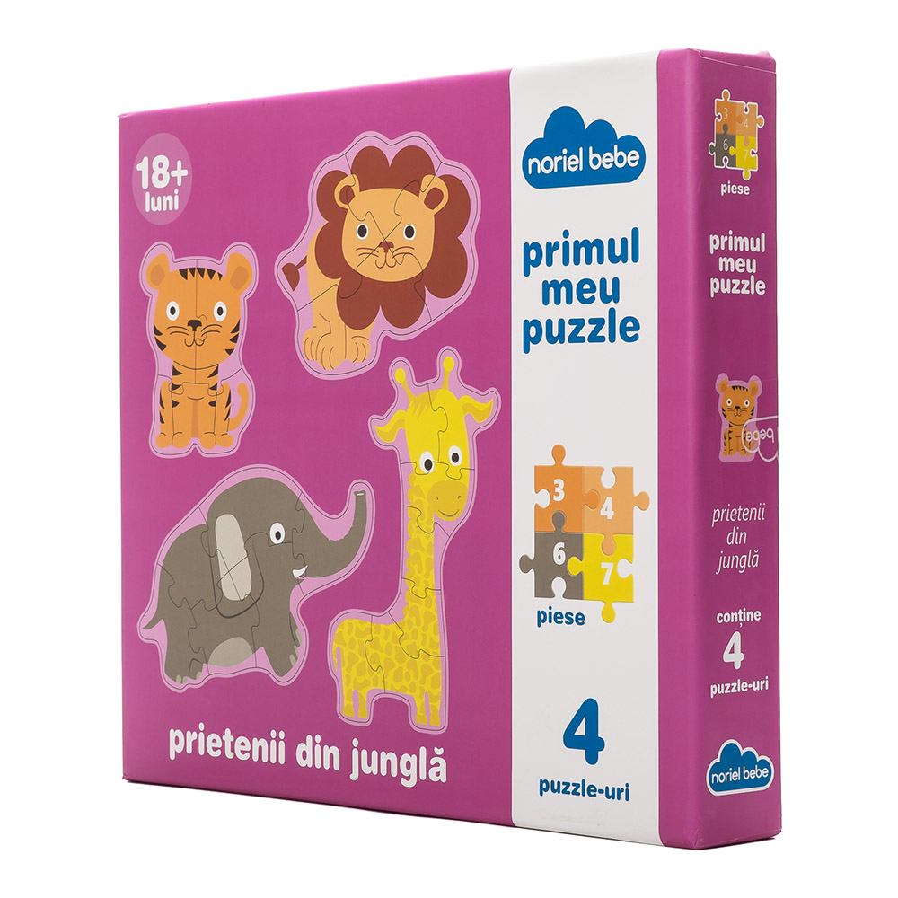 puzzle premium noriel bebe - prietenii mei din jungla