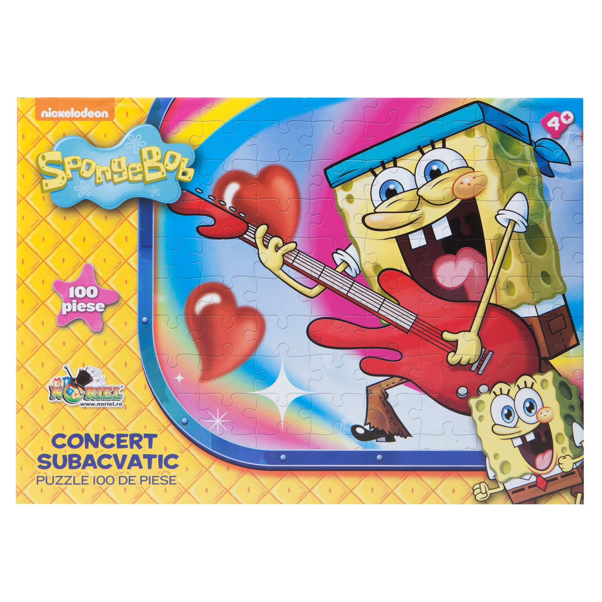 puzzle spongebob - concert subacvatic, 100 piese