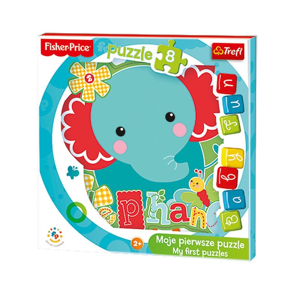 puzzle trefl baby fun elefantel, 8 piese