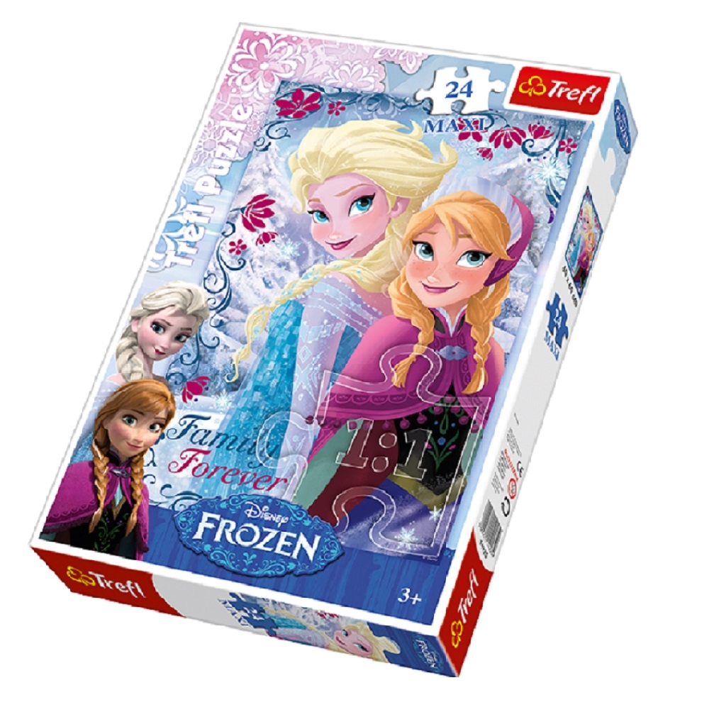puzzle trefl disney frozen - sisters, 24 piese