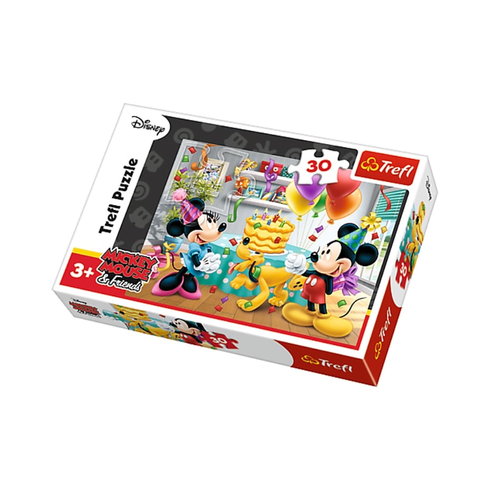 Puzzle Trefl Mickey si Minnie Mouse, 30 piese noriel.ro