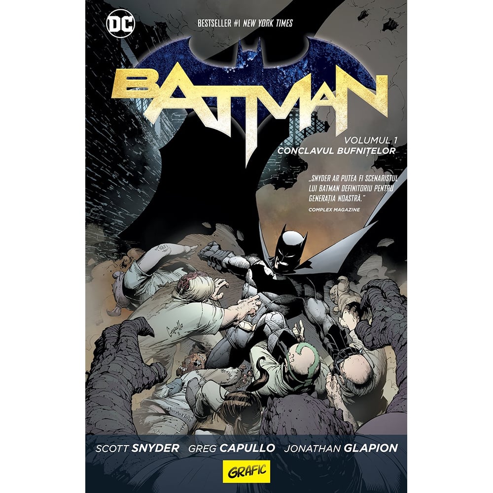 Carte editura arthur, batman. conclavul bufnitelor, scott snyder