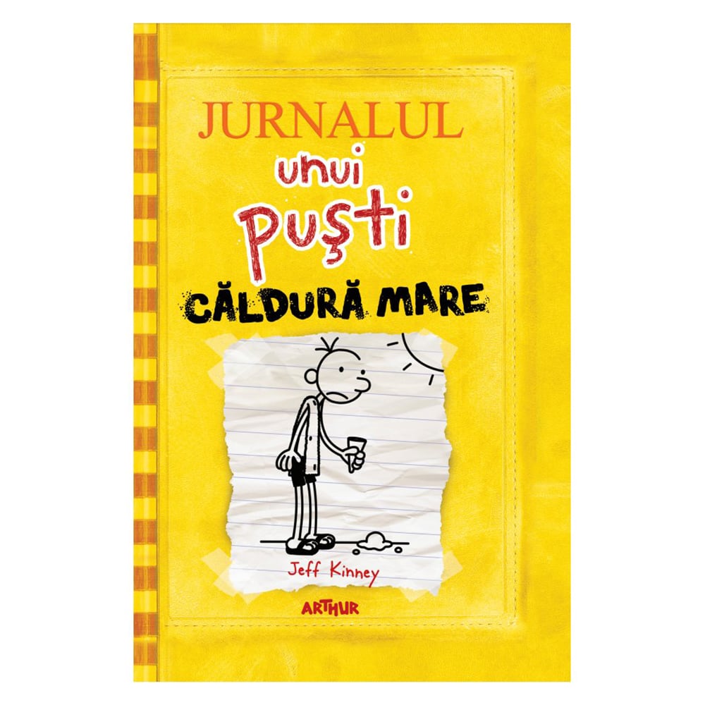 Carte editura arthur, jurnalul unui pusti 4. caldura mare, editie noua