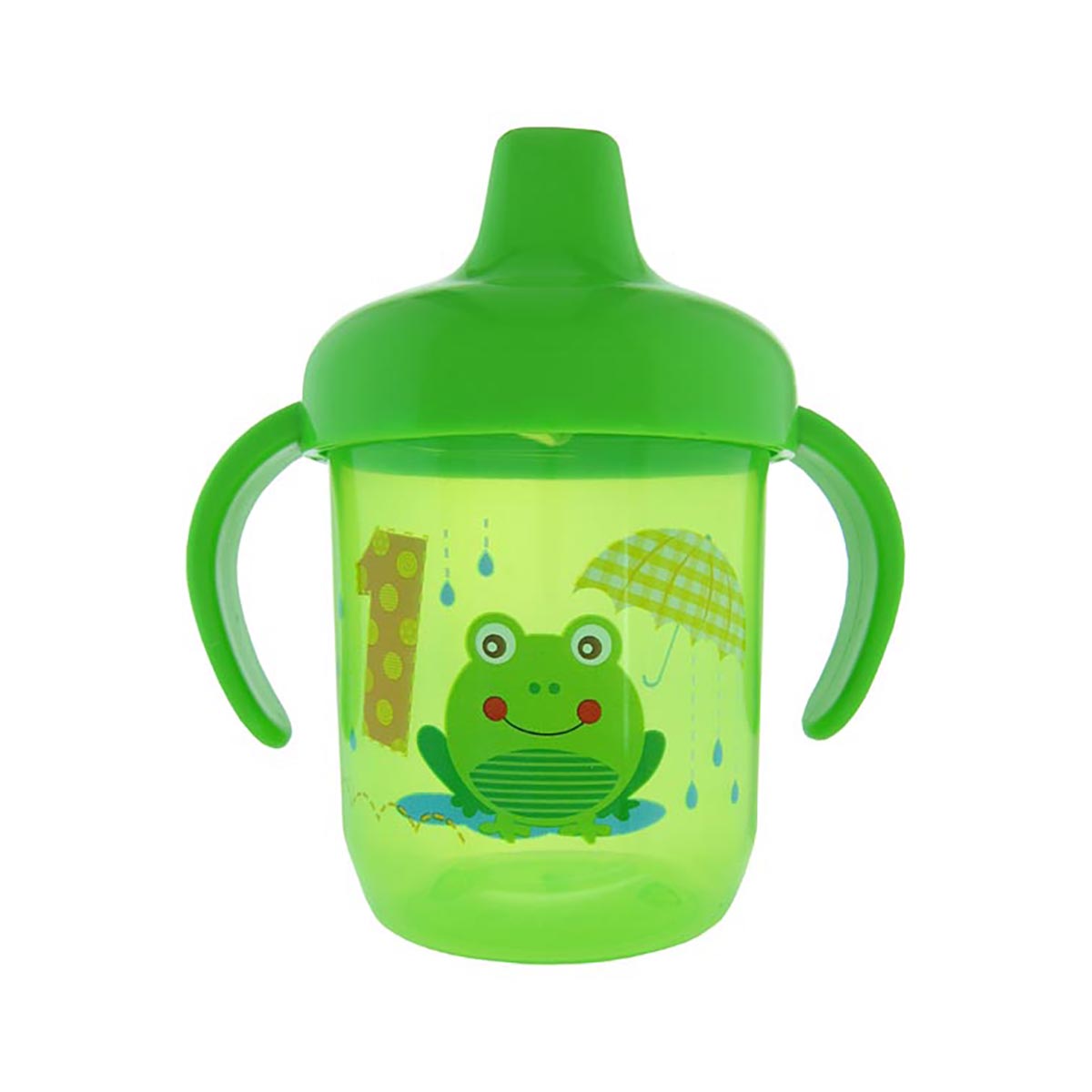 Cana antiscurgere cu manere primii pasi, verde