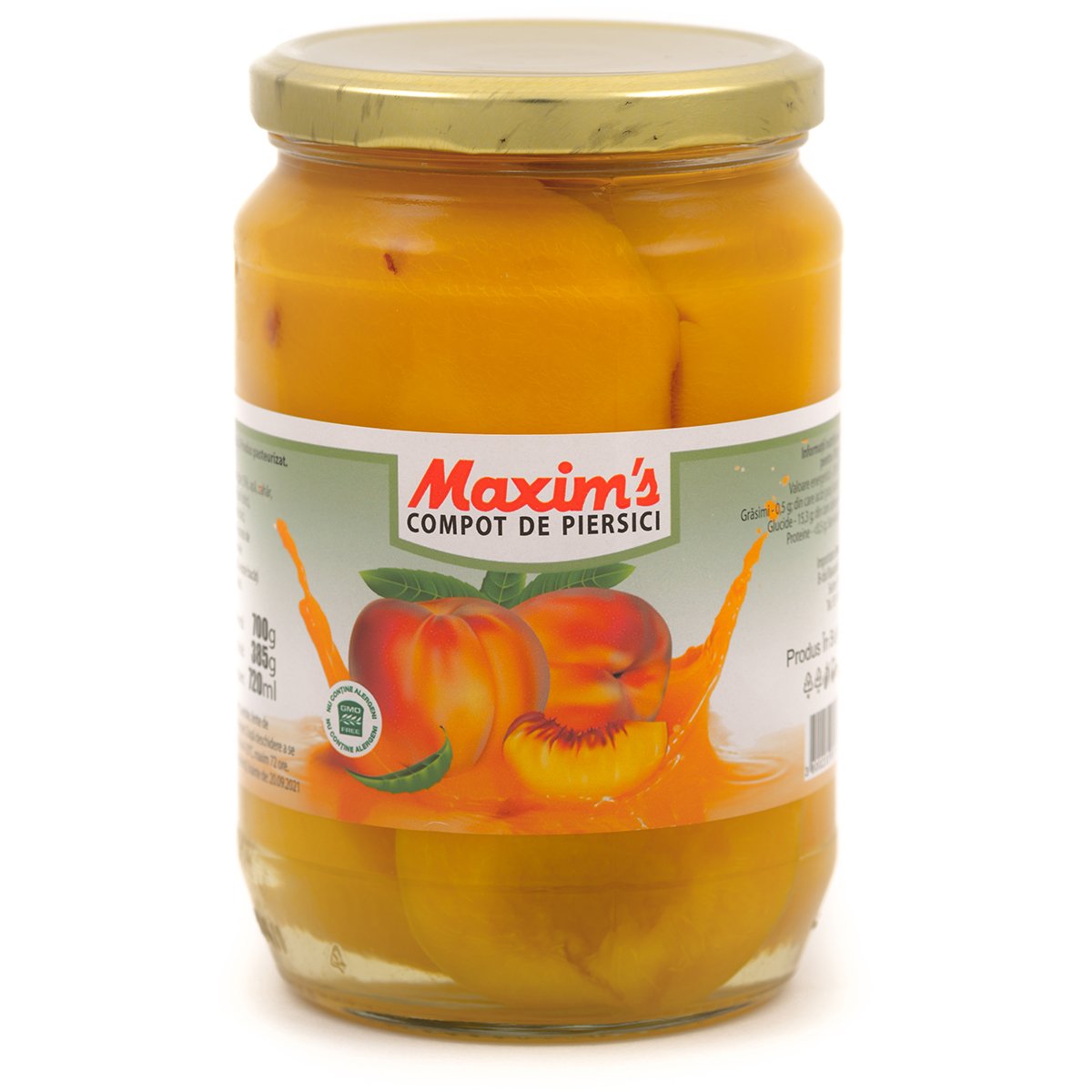Compot de piersici maxim's, 720 g