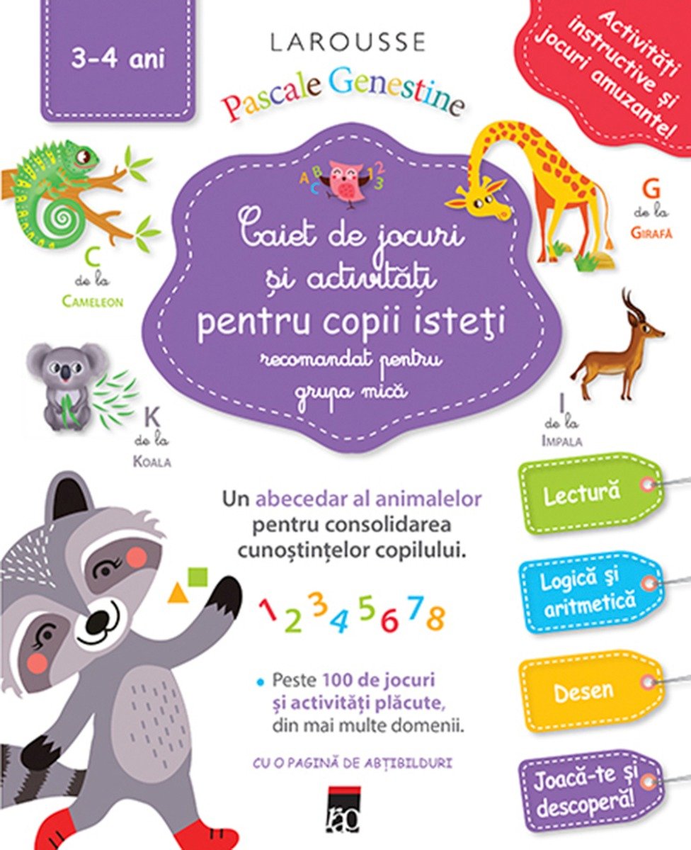 Caiet de jocuri si activitati 3-4 ani, Larousse Carti pentru copii imagine 2022