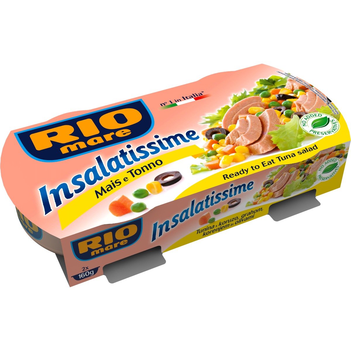 Salata de ton cu porumb rio mare, 2 conserve x 160 g
