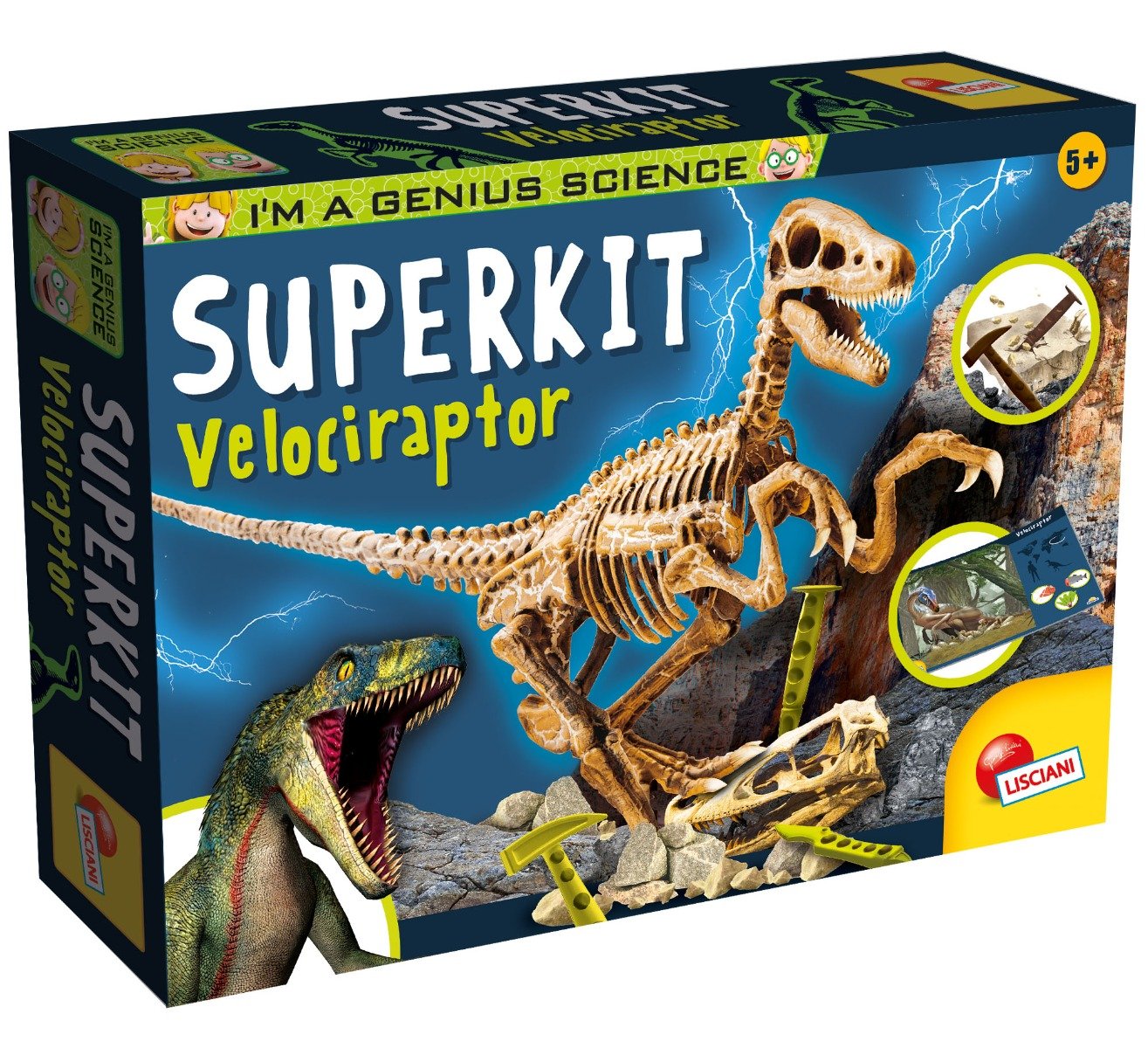  Set de stiinta, Lisciani, Velociraptor Superkit 