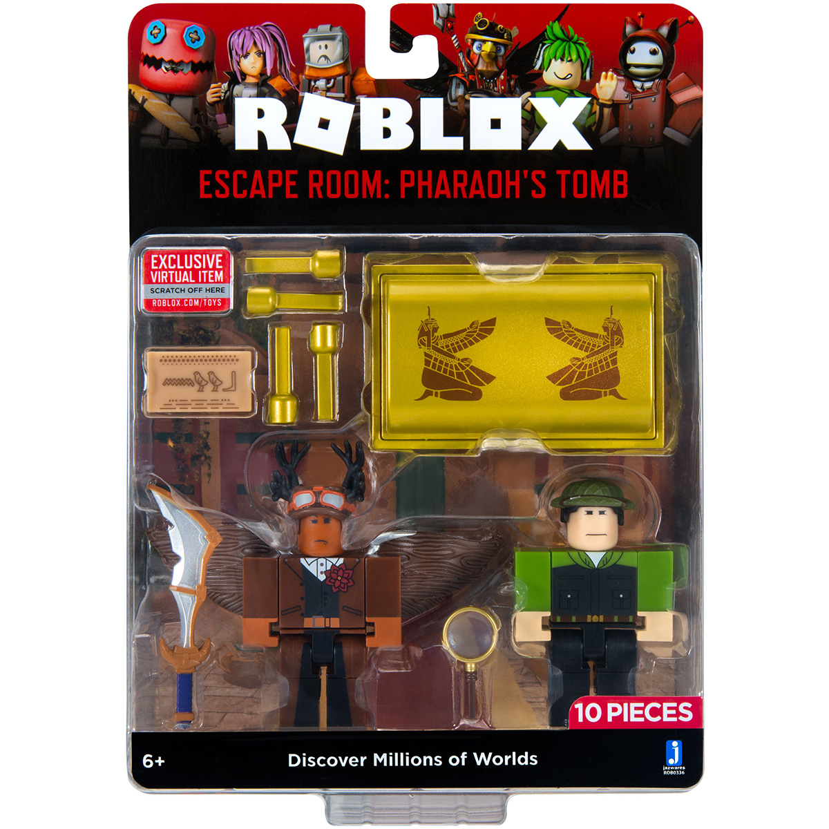 Set 2 figurine Roblox, Escape Room Pharaoh\'s Tomb, S8